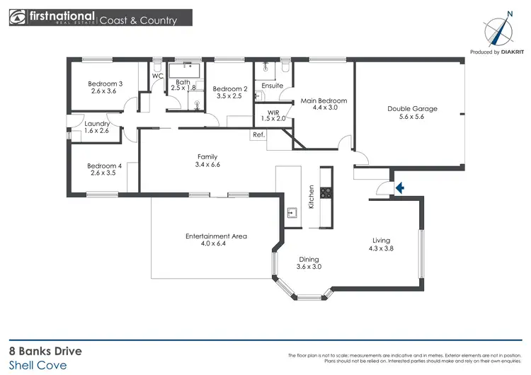 Floorplan of Homely house listing, 8 Banks Drive, Shell Cove NSW 2529