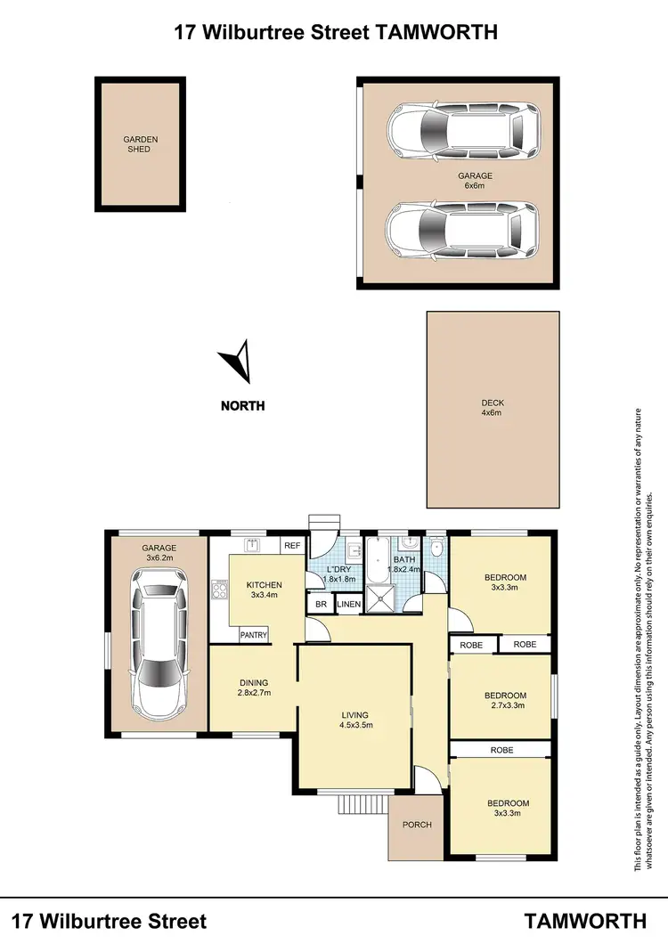 Floorplan of Homely house listing, 17 Wilburtree Street, Tamworth NSW 2340