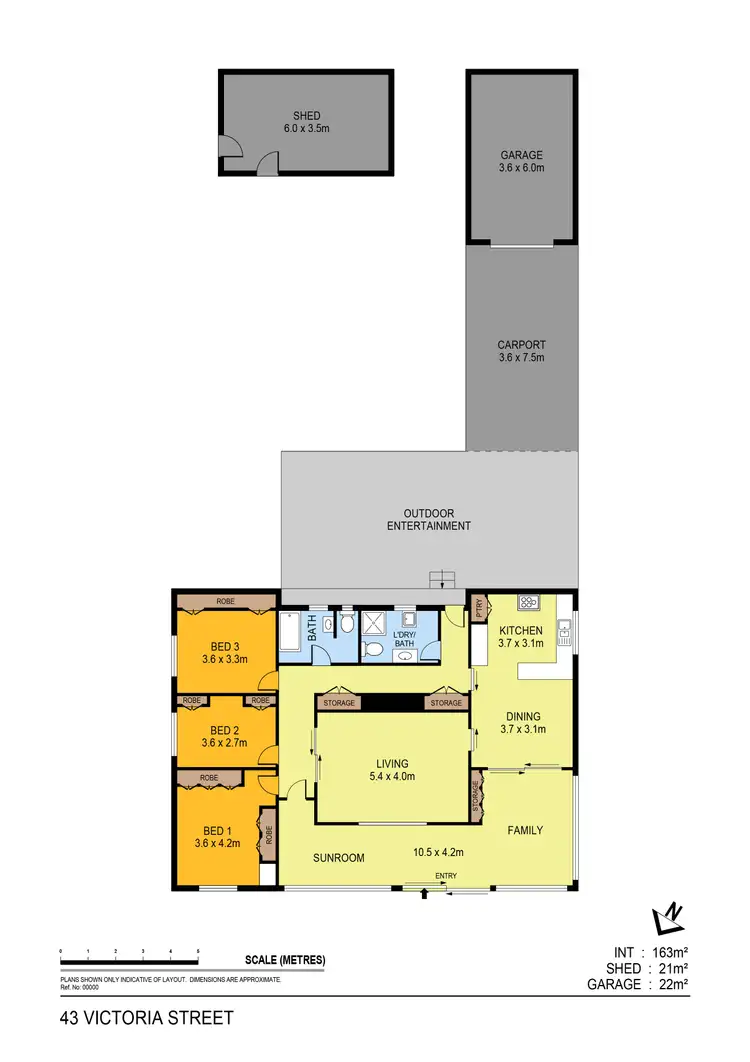 Floorplan of Homely house listing, 43 Victoria Street, Eaglehawk VIC 3556