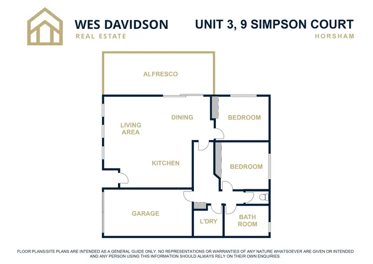 Floorplan of Homely townhouse listing, 3/9 Simpson Court, Horsham VIC 3400