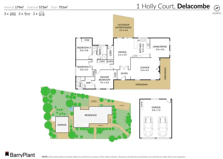 Floorplan of Homely house listing, 1 Holly Court, Delacombe VIC 3356