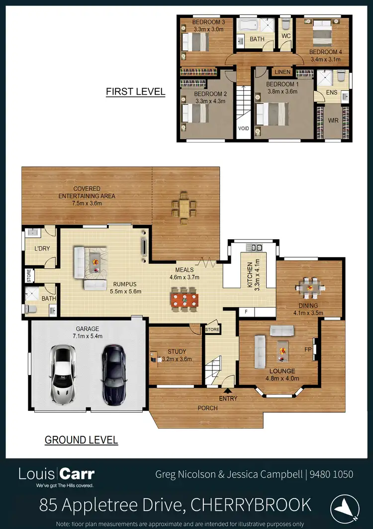 Floorplan of Homely house listing, 85 Appletree Drive, Cherrybrook NSW 2126