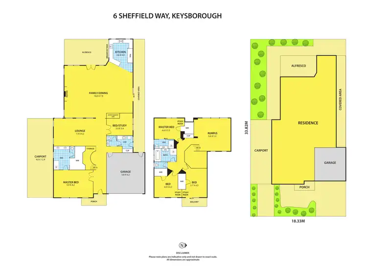 Floorplan of Homely house listing, 6 Sheffield Way, Keysborough VIC 3173