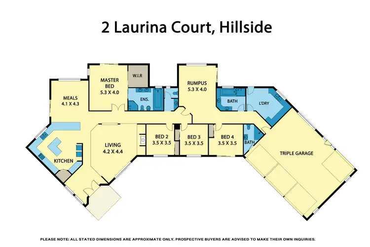 Floorplan of Homely house listing, 2 Laurina Court, Hillside VIC 3037