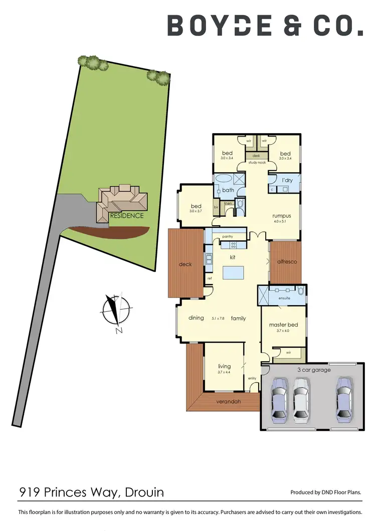 Floorplan of Homely house listing, 919 Princes Way, Drouin VIC 3818