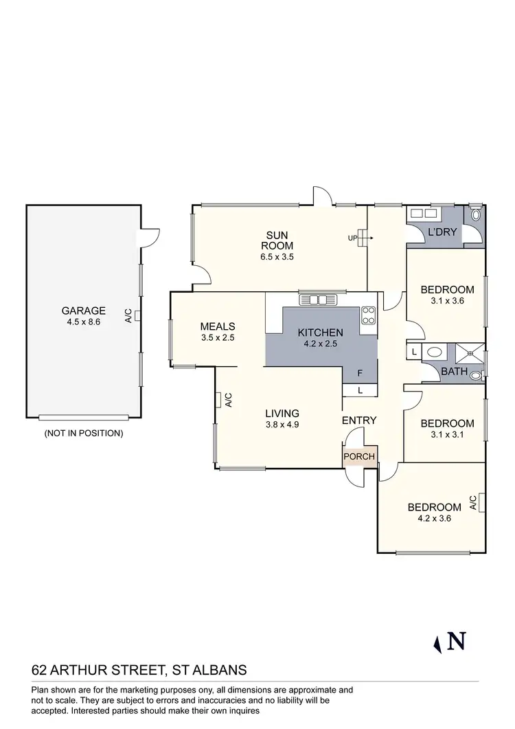 Floorplan of Homely house listing, 62 Arthur Street, St Albans VIC 3021