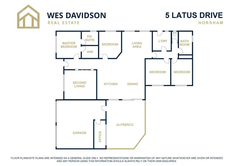 Floorplan of Homely house listing, 5 Latus Drive, Horsham VIC 3400