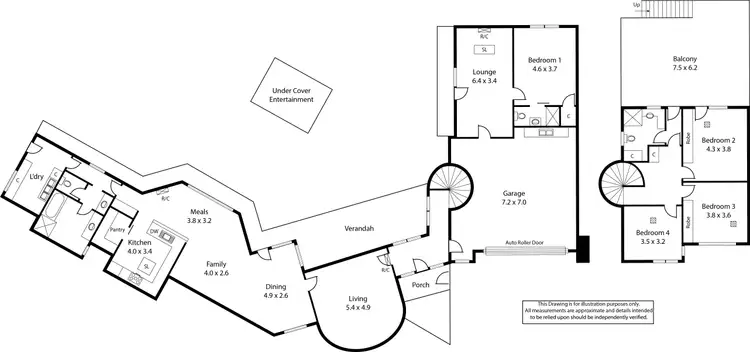 Floorplan of Homely house listing, 14 Willow Drive, Paradise SA 5075