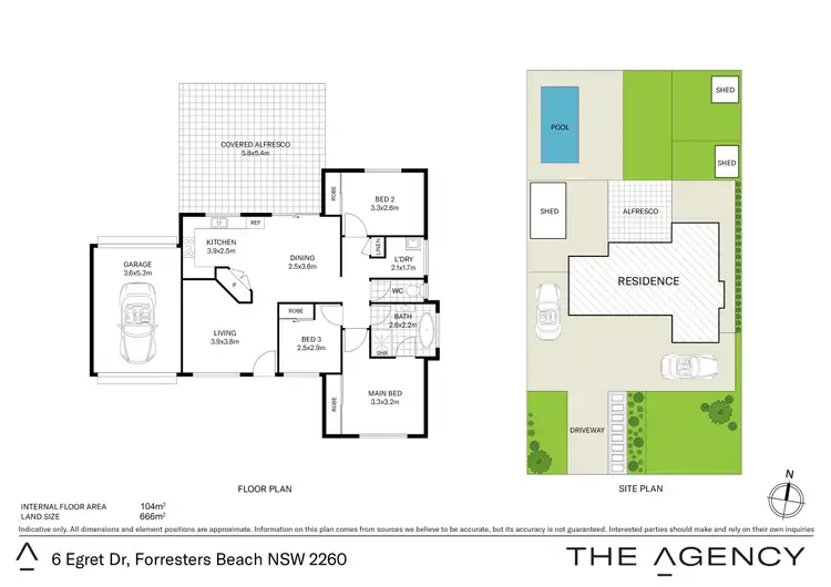 Floorplan of Homely house listing, 6 Egret Drive, Forresters Beach NSW 2260