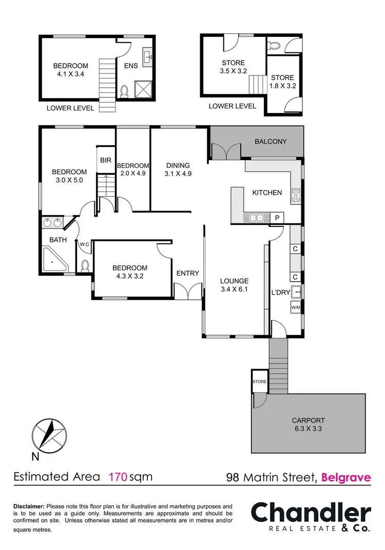 Floorplan of Homely house listing, 98 Martin Street, Belgrave VIC 3160