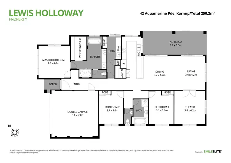 Floorplan of Homely house listing, 42 Aquamarine Parade, Karnup WA 6176