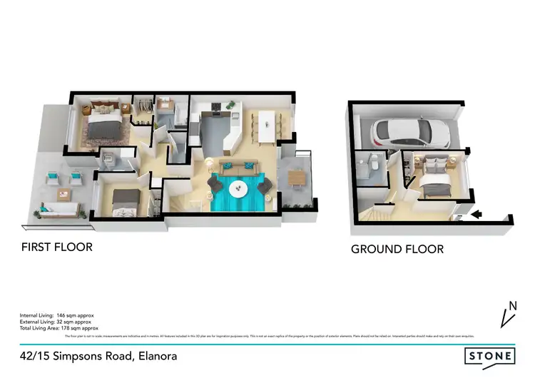Floorplan of Homely townhouse listing, 42/15 Simpsons Road, Elanora QLD 4221