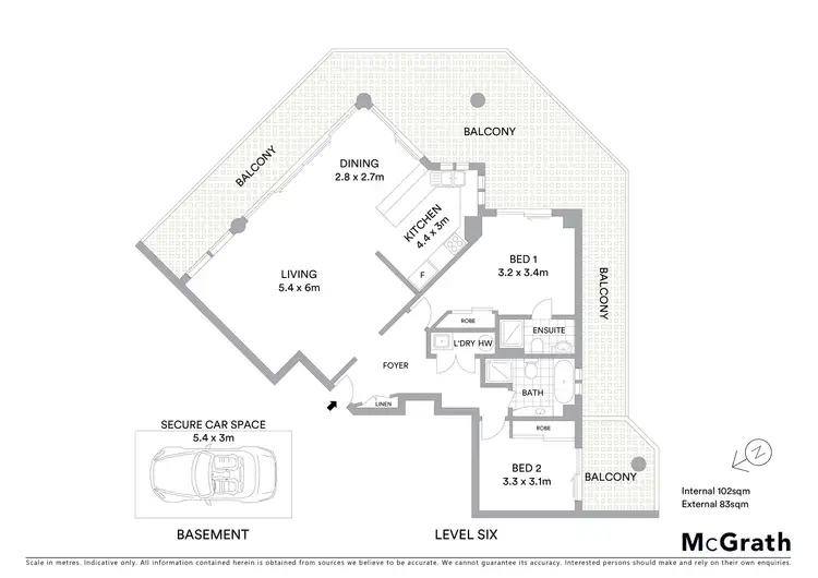 Floorplan of Homely apartment listing, 604/18 Dening Street, The Entrance NSW 2261