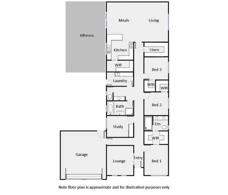 Floorplan of Homely house listing, 5 Carfora Drive, Mildura VIC 3500