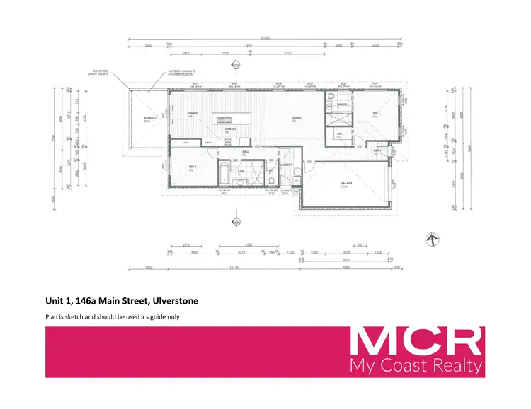Floorplan of Homely unit listing, 1/146a Main Street, Ulverstone TAS 7315