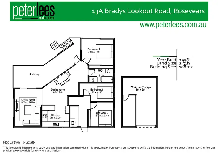 Floorplan of Homely house listing, 13 Bradys Lookout Road, Rosevears TAS 7277