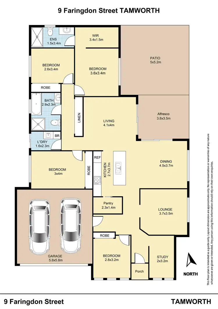 Floorplan of Homely house listing, 9 Faringdon Street, Tamworth NSW 2340