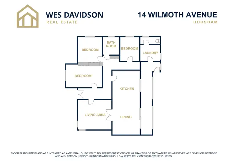 Floorplan of Homely house listing, 14 Wilmoth Avenue, Horsham VIC 3400