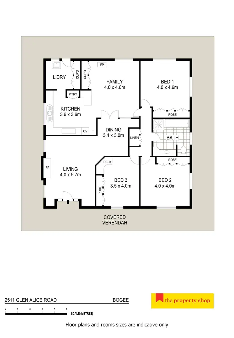 Floorplan of Homely rural property listing, 2511 Glen Alice Road, Rylstone NSW 2849