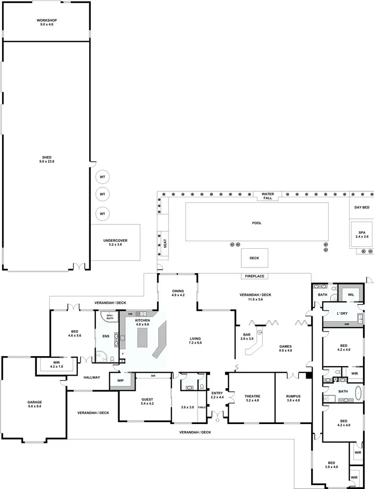 Floorplan of Homely rural property listing, 136 Jones Road, Somerville VIC 3912