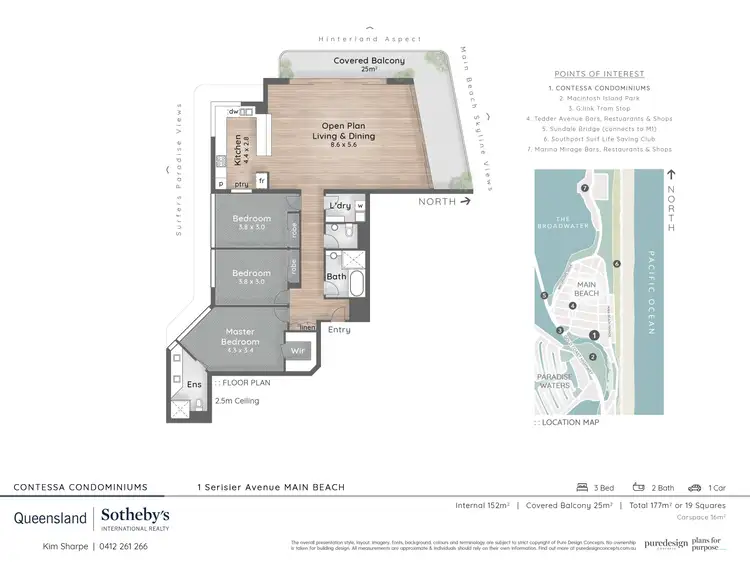 Floorplan of Homely apartment listing, 241/1 Serisier Avenue, Main Beach QLD 4217