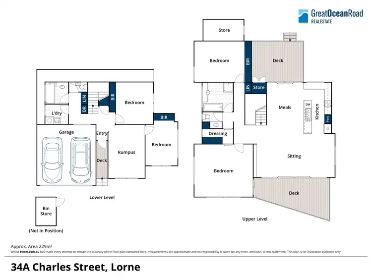 Floorplan of Homely house listing, 34A Charles Street, Lorne VIC 3232