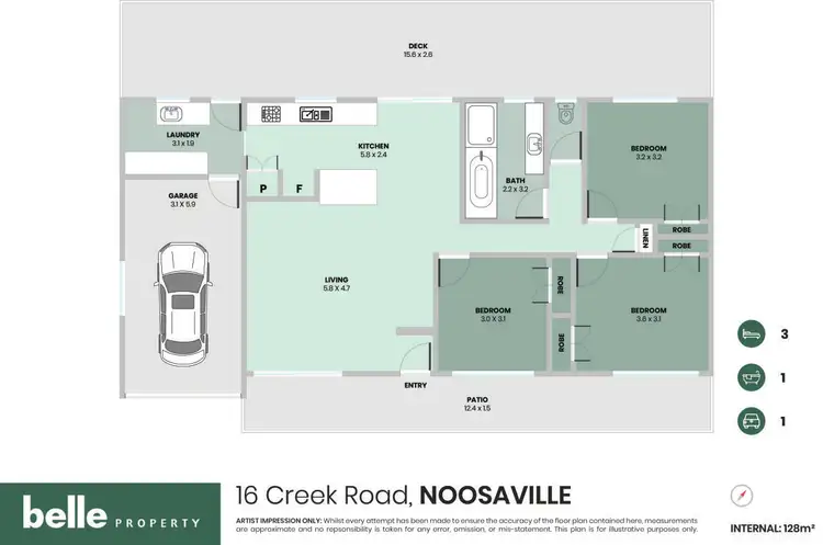 Floorplan of Homely house listing, 16 Creek Road, Noosaville QLD 4566