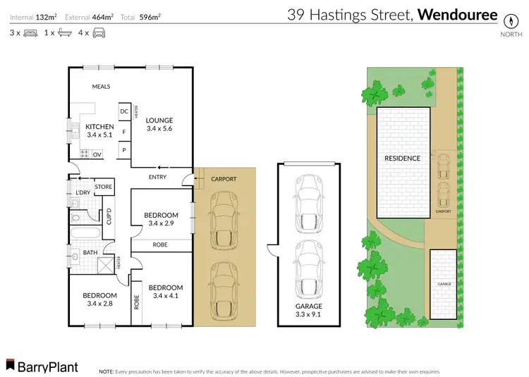 Floorplan of Homely house listing, 39 Hastings Street, Wendouree VIC 3355