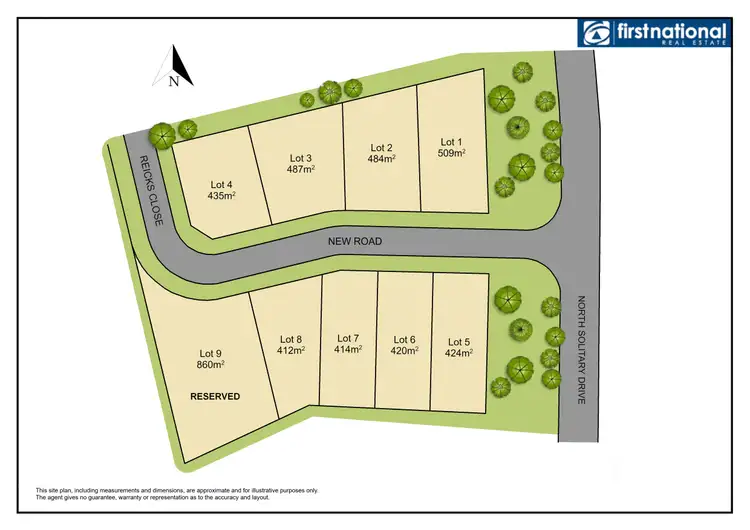 Floorplan of Homely land listing, LOT 5 North Solitary Drive, 'north Sapphire Beach Estate', Sapphire Beach NSW 2450