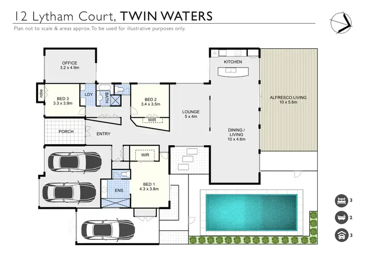 Floorplan of Homely house listing, 12 Lytham Court, Twin Waters QLD 4564