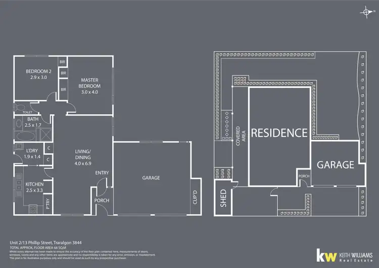 Floorplan of Homely unit listing, 2/13 Phillip Street, Traralgon VIC 3844