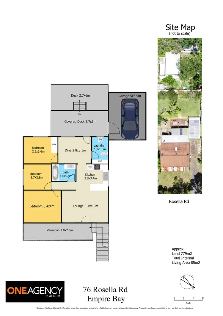 Floorplan of Homely house listing, 76 Rosella Road, Empire Bay NSW 2257