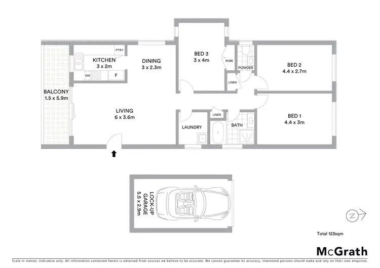 Floorplan of Homely apartment listing, 19/6 Isabella Street, North Parramatta NSW 2151
