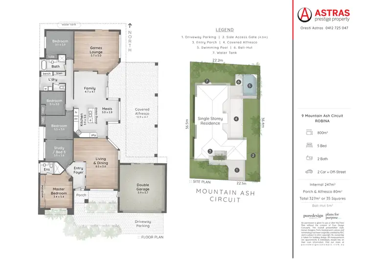 Floorplan of Homely house listing, 9 Mountain Ash Circuit, Robina QLD 4226