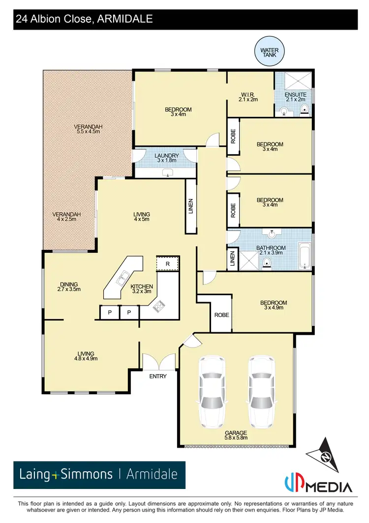 Floorplan of Homely house listing, 24 Albion Close, Armidale NSW 2350