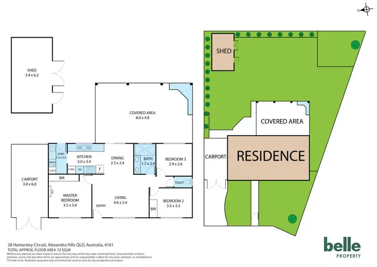 Floorplan of Homely house listing, 28 Hamersley Circuit, Alexandra Hills QLD 4161