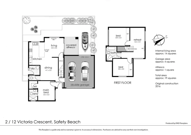 Floorplan of Homely house listing, 2/12 Victoria Crescent, Safety Beach VIC 3936