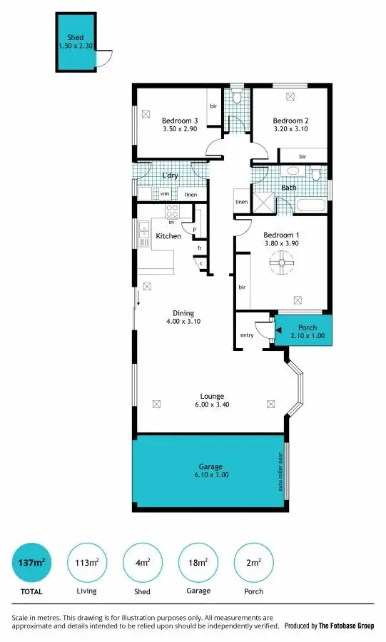 Floorplan of Homely unit listing, 3/24 Stanley Street, Plympton SA 5038