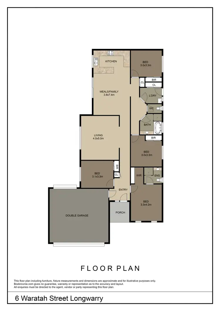 Floorplan of Homely house listing, 6 Waratah Street, Longwarry VIC 3816
