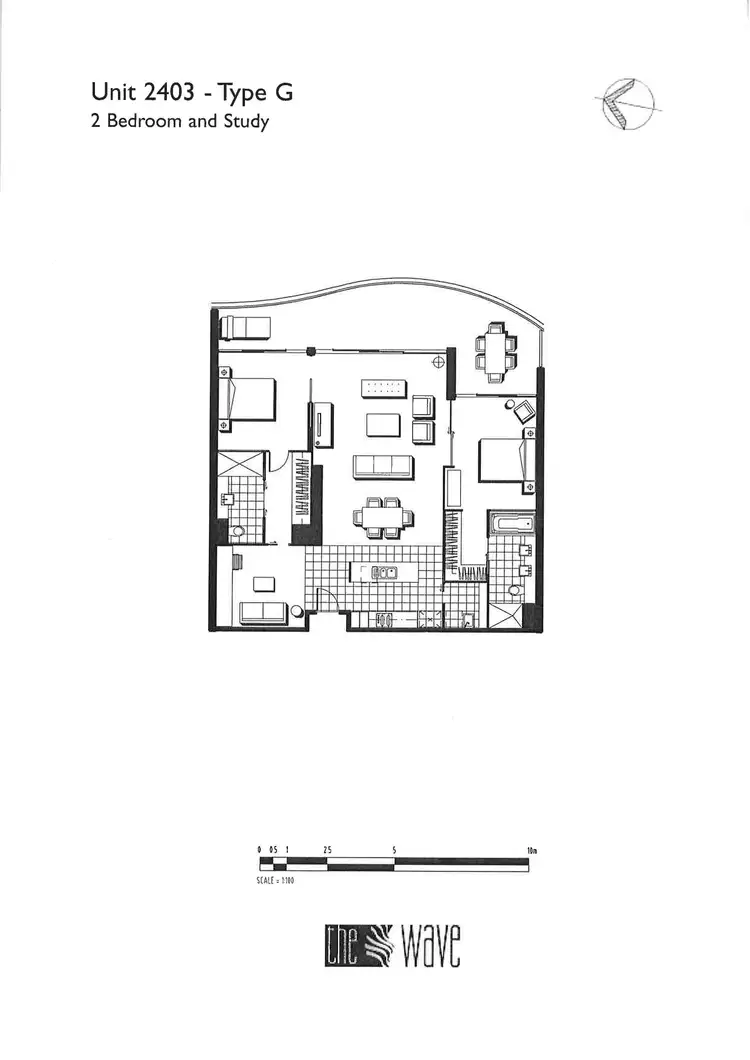 Floorplan of Homely apartment listing, 2403/89 Surf Parade, Broadbeach QLD 4218