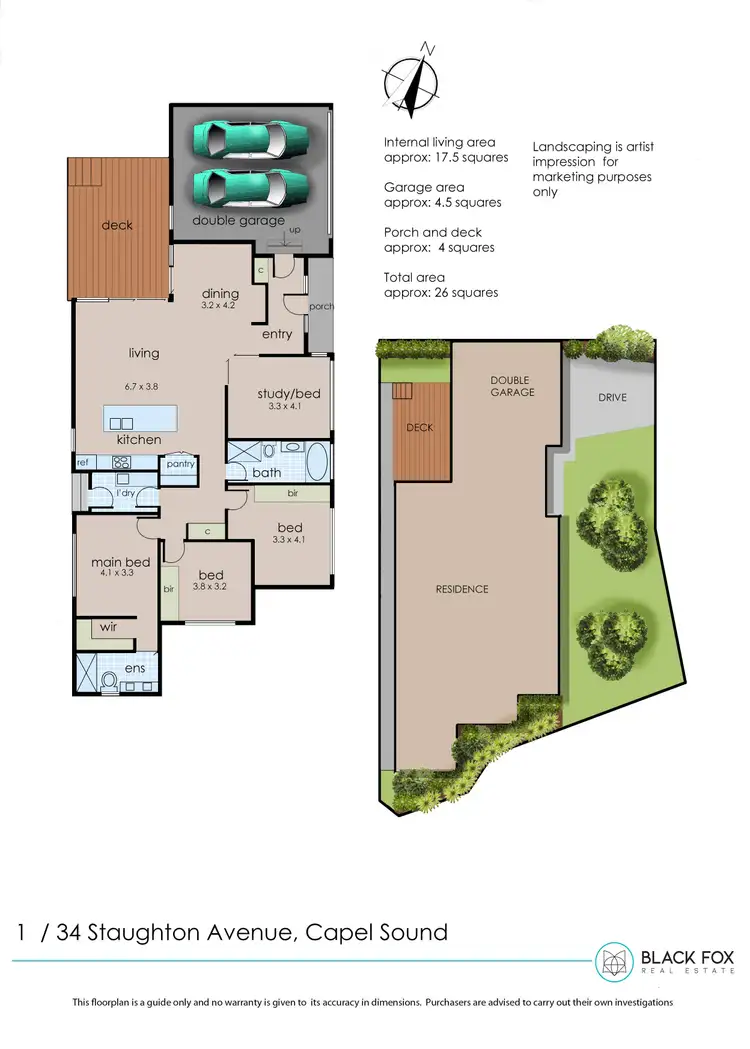 Floorplan of Homely villa listing, 2/34 Staughton Avenue, Capel Sound VIC 3940