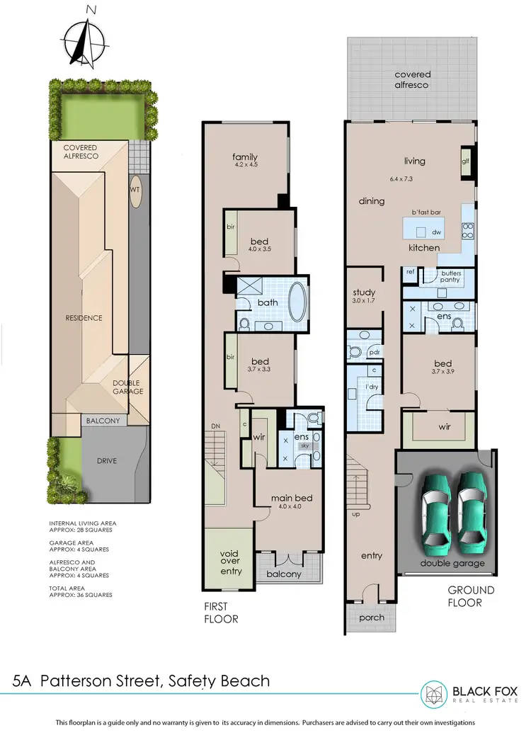 Floorplan of Homely house listing, 5 A/5A Patterson Street, Safety Beach VIC 3936