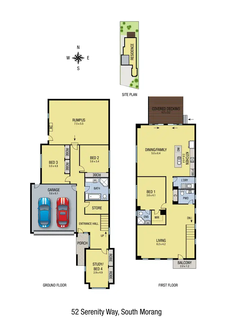 Floorplan of Homely house listing, 52 Serenity Way, South Morang VIC 3752