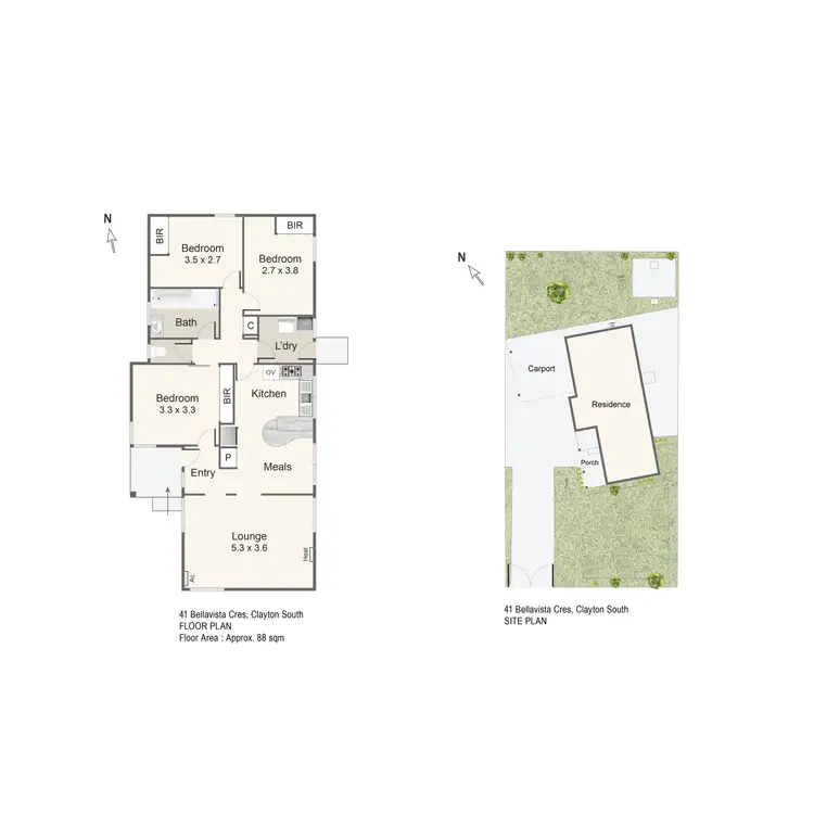 Floorplan of Homely house listing, 41 Bellavista Crescent, Clayton South VIC 3169