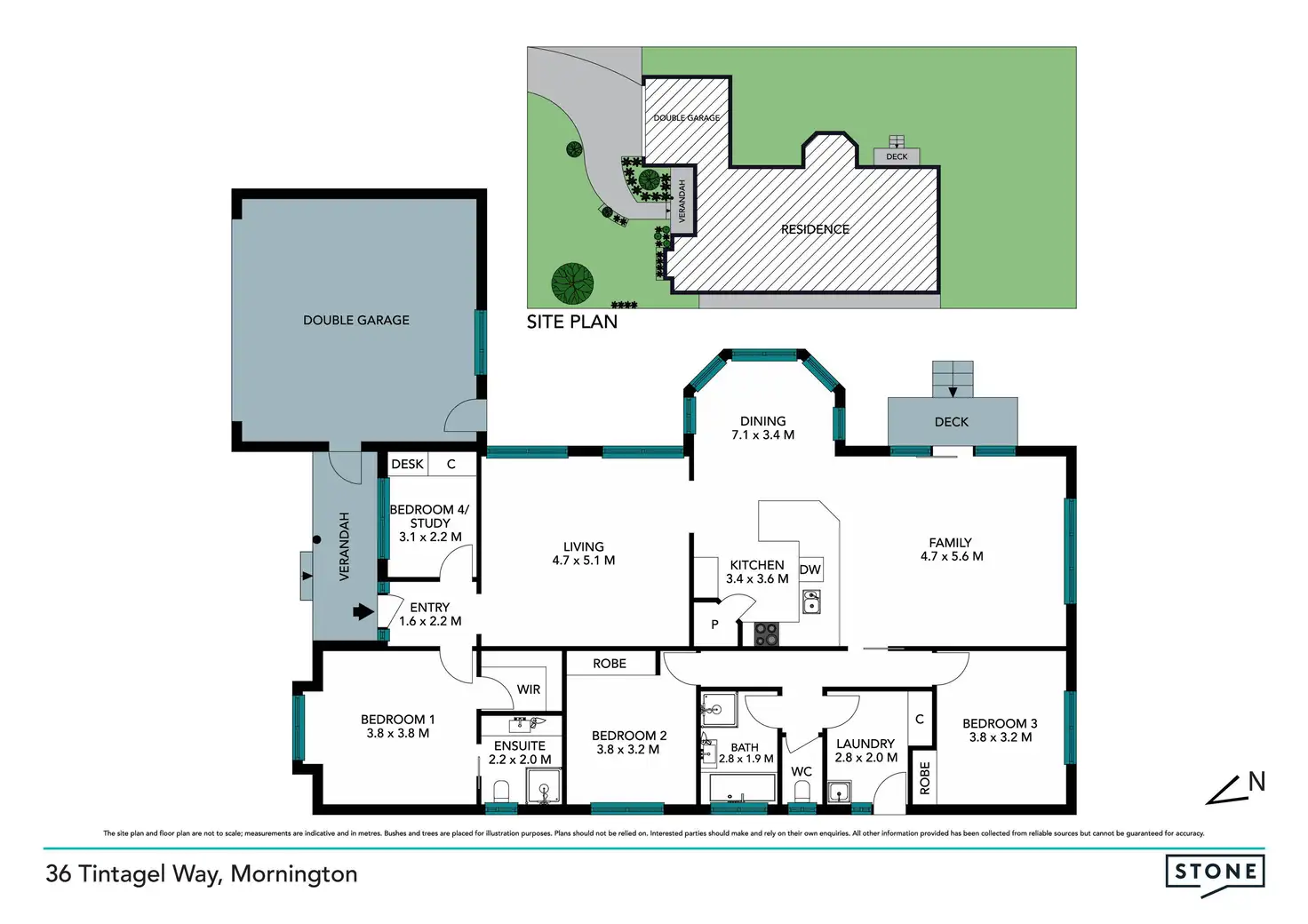 Floorplan of Homely house listing, 36 Tintagel Way, Mornington VIC 3931
