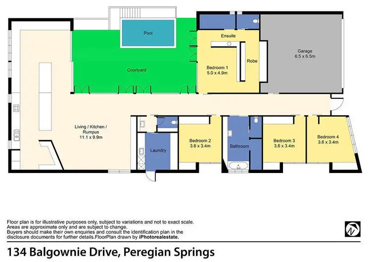 Floorplan of Homely house listing, 134 Balgownie Drive, Peregian Springs QLD 4573