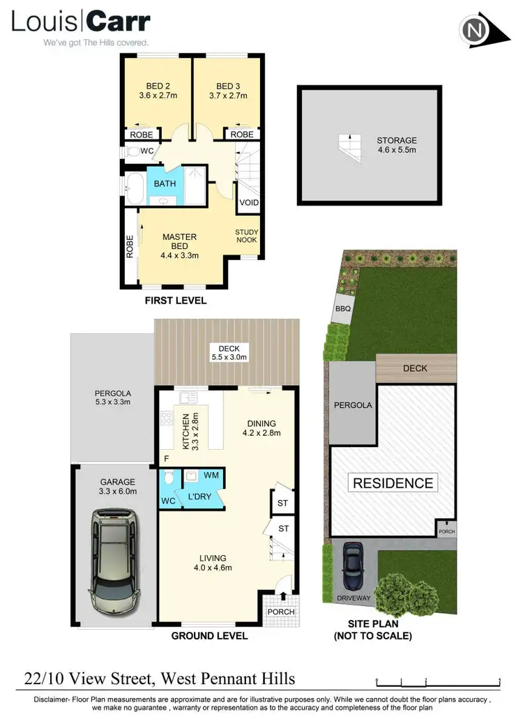 Floorplan of Homely townhouse listing, 22/10 View Street, West Pennant Hills NSW 2125