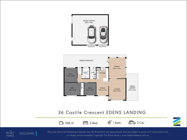 Floorplan of Homely house listing, 36 Castile Crescent, Edens Landing QLD 4207