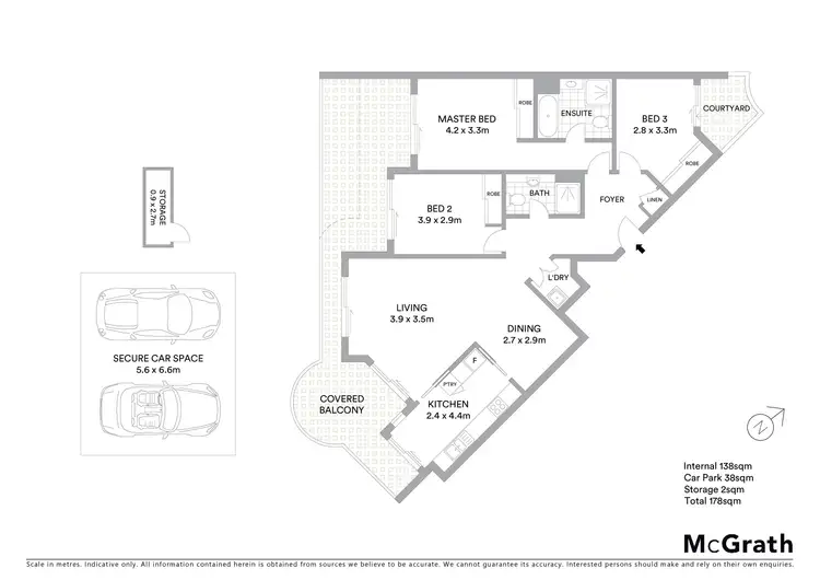 Floorplan of Homely apartment listing, 76/47 Lithgow Street, St Leonards NSW 2065