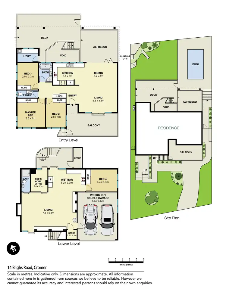 Floorplan of Homely house listing, 14 Blighs Road, Cromer NSW 2099
